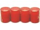 müller Kerzen Grabkerze 4 Stück, Rot, Detailfarbe: Rot, Höhe: 6
