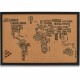 ZELLER    Pinboard World letter 59x40 cm - 11570     schwarz