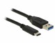 DeLock USB3.1 Kabel, A - C, 1m, SW, Typ