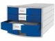 HAN Schubladenbox Impuls A4/C4 Blau, Anzahl Schubladen: 4