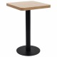 vidaXL Bistrotisch Hellbraun 50x50 cm MDF