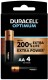 DURACELL  Batterie Optimum - 4-137486  AA, LR6, 1.5V          4 Stück