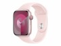 Apple Sport Band 45 mm Hellrosa S/M, Farbe: Pink