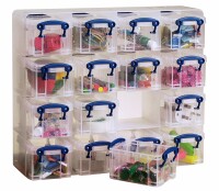 REALLY USEFUL BOX Organizer Set 0,14lt 68507300 transparent, Kein