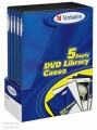 Verbatim Empty DVD Library Cases - Boîtier pour DVD (pack de 5