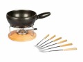 Stöckli Käsefondue-Set Säntis 9 Teile, Hellbraun/Schwarz, Anzahl