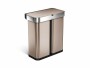 Simplehuman Sensorabfalleimer 24 l/34 l, Rosegold, Material: Edelstahl