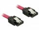 DeLock Delock SATA-3 Kabel: 0.2 Meter, Metall Clip, 6 Gbps,