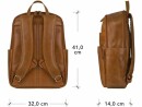 dbramante1928 Notebook-Rucksack Svendborg 16 " Tan, Tragemöglichkeit