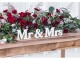 Partydeco Hochzeitsaccessoire Holzschrift Mr & Mrs 50 x 9.5