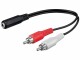 HDGear Audio-Adapter Klinke 3.5mm, female - Cinch, Kabeltyp