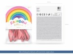 Partydeco Luftballon Uni Rainbow Pastel 10 Stück, Rosa,