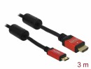 DeLock Kabel 4K 30Hz HDMI - Mini-HDMI (HDMI-C), 3