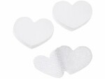 HobbyFun Klettverschluss 2 cm x 2.5 cm Herz Weiss