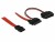 Bild 1 DeLock Slim-SATA-Kabel rot, 50 cm, Datenanschluss Seite A