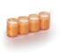 balthasar Kerzenset in Becher 4 Stück, Orange, Eigenschaften: Keine