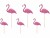 Image 0 Partydeco Kuchen-Topper Aloha Flamingos 6 Stück, Pink, Material