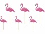 Partydeco Kuchen-Topper Aloha Flamingos 1 Stück, Pink, Material