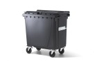 Verwo Kunststoffcontainer mit Deckel 770 l, Anthrazit, Anzahl