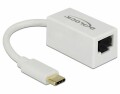 DeLock Netzwerk-Adapter USB-C - RJ45 1Gbps, Weiss