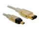 DeLock FireWire-Kabel 400Mbps 6Pin-4Pin 1 m, Datenanschluss
