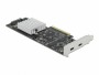 DeLock PCI-Express-Karte USB 3.2 Gen2x2 - 2x USB-C