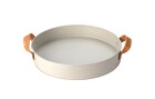 FURBER Serviertablett Ø 30.5 cm, Beige, Material: Metall