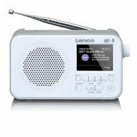 Lenco DAB+ Radio PDR-036WH Bluetooth, FM Radio, integrierter