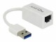 DeLock Netzwerk-Adapter USB-A - RJ45 1Gbps, Weiss