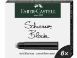 Faber-Castell Tintenpatrone Schwarz, 6 Stück, Detailfarbe: Schwarz