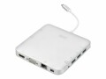 Digitus DA-70863 - Dockingstation - USB-C - VGA, Mini DP - GigE