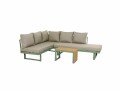 Greemotion Loungeset Lugano, Grün/Beige, 6 Sitzplätze, Material