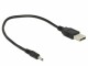 Bild 1 DeLock USB-Stromkabel DC Hohlstecker 3/1.1mm USB A - DC