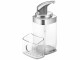 Simplehuman Seifenspender mit Caddy 650 ml, Silber/Transparent