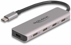 DeLock USB-Hub 4x USB C 5Gbps, Stromversorgung: USB-C, Anzahl