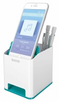 Leitz Sound Stifteköcher WOW 5363-10-51 weiss/eisblau, Kein