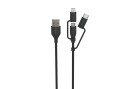 Ansmann USB-Ladekabel Micro, Lightning, Typ C, 120 cm, Kabeltyp