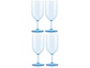 Bodum Outdoor-Weinglas Oktett 230 ml, Blau, 4 StÃ¼ck, Produkttyp