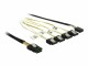 Bild 2 DeLock SATA-Kabel 4x SATA-SFF-8087 Reverse Breakout 100 cm