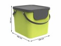 Rotho Recyclingbehälter Albula 40 l, Hellgrün, Material