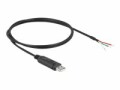 DeLock USB 2.0-Adapterkabel Seriell RS-232 USB A - Offen