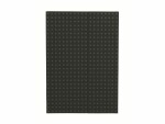 PaperOh Notizbuch Quadro B5, Blanko, Schwarz mit grauen Quadraten