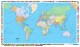 KÜMMERLY  Plano-Weltkarte      87,5x51cm - 325994033 politisch            1:50 Mio.