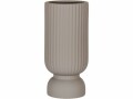 House Nordic Vase rund 25.5 cm, Grau, Höhe: 25.5 cm