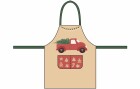 Chic Mic Kochschürze Weihnachtsauto Beige/Rot, Grösse: 71 x 94 cm