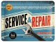 Nostalgic Art Schild Service & Repair 15 x 20 cm