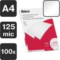 IBICO Laminiertasche A4 627323 matt, 125my 100 Stk, Kein