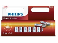 Philips Batterie Power Alkaline AA 12 Stück, Batterietyp: AA