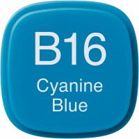 COPIC Marker Classic 20075223 B16 - Cyanine Blue, Kein