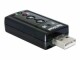 DeLock Soundkarte USB2.0, Virtual 7.1, 24Bit/96Khz 3.5 mm In/Out